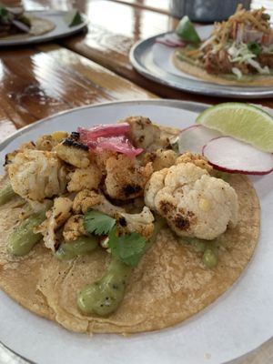 Cauliflower taco at Trejo's Tacos - Miracle Mile in Los Angeles