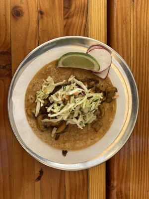 Mushroom asada - my favorite  at Trejo's Tacos - Miracle Mile in Los Angeles