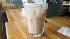 Date-sweetened horchata at Trejo's Tacos - Miracle Mile in Los Angeles