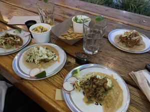 Mushroom and Jackfruit Tacos  at Trejo's Tacos - Miracle Mile in Los Angeles