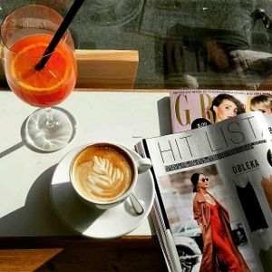 coffee at Organico Cafe in Ljubljana