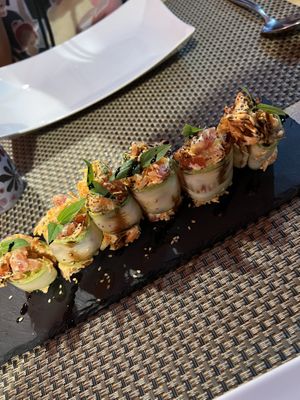 Zucchini rolls   at Luna Rossa in Panglao