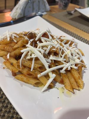 Gluten-free pasta alla Norma   at Luna Rossa in Panglao