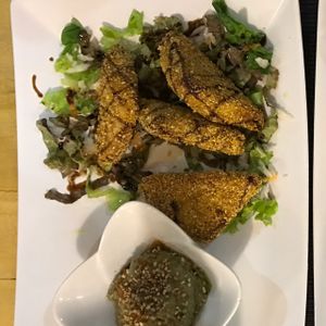 tofu with emmental cheese at Luna Rossa in Panglao