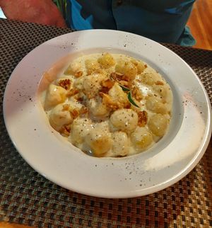 Pumpkin 4 cheese Gnocchi at Luna Rossa in Panglao