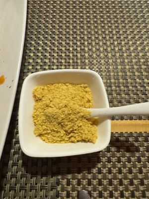 We got nutritional yeast instead of cheese for the pasta at Luna Rossa in Panglao