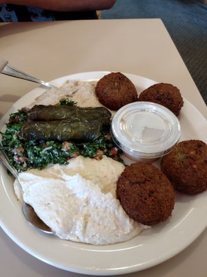 Vegetarian Combo (w/o feta) at Aladdin's Eatery in Mc Murray