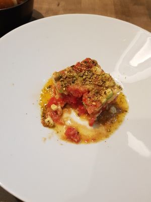 Avocado Tomato Tatar at Salotto Caronte in Rome