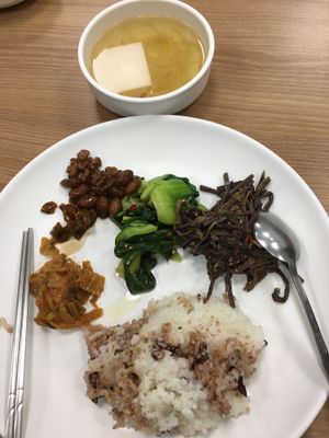 Simple meal at Bongeunsa Temple - 봉은사 in Seoul
