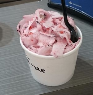 This is the unique way of making their ice cream.  at Sweet Charlie's in Philadelphia