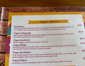 In MXN pesos  at Amparos in Cozumel