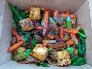 Pad see ew to-go at KaTi in Portland