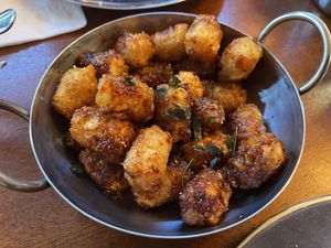 Tots as served (small portion this visit)  at KaTi in Portland