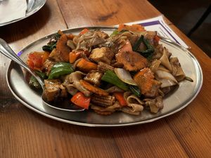 drunken noodles  at KaTi in Portland