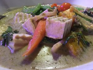 Green curry with tofu at KaTi in Portland