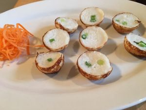 Coconut milk brunch appetizer- vegan! at Beau Thai - Mount Pleasant in Washington