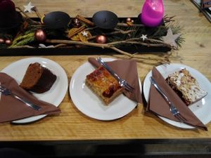 some of the vegan cake at Artechino in Birkenfeld