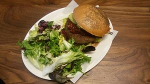 Vegan burger at Bacoa - San Jeronimo in Madrid