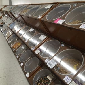  bulk bins at At Nature's Door in Portage