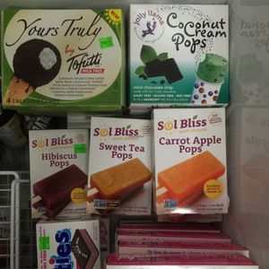 heavenly desserts in frozen section at At Nature's Door in Portage