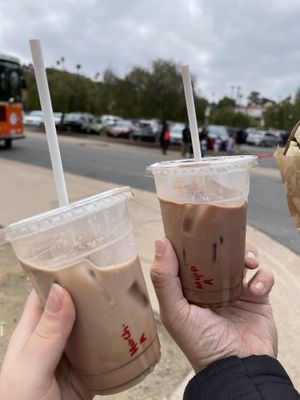 chocolate horchata (left) & chocolate mojito (right) at Nibble Chocolate - Old Town San Diego State Historic Park in San Diego