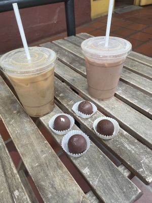 Truffles, Pumpkin Latte, Chocolate Horchata at Nibble Chocolate - Old Town San Diego State Historic Park in San Diego