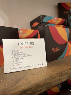 Bonbons sin vacas en San Diego! at Nibble Chocolate - Old Town San Diego State Historic Park in San Diego