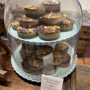 pistachio stacks ($5 each)  at Nibble Chocolate - Old Town San Diego State Historic Park in San Diego