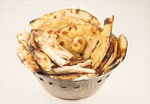 vegan naan at Ambrosia India Bistro in Scotts Valley