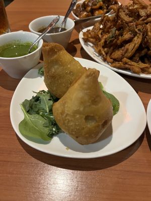 Pakoras  at Ambrosia India Bistro in Scotts Valley