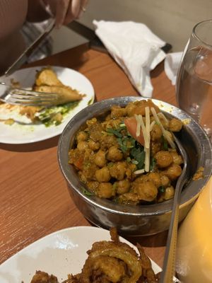 Chickpea masala  at Ambrosia India Bistro in Scotts Valley