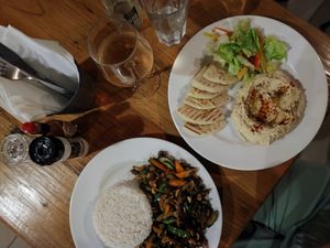 Fried vegetable with rice at Kokkos Cafe Bistro in Diani