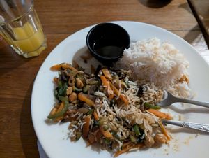 Stir fried rice at Kokkos Cafe Bistro in Diani