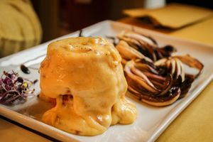 pumpkin flan at Giardino Tergesteo in Trieste