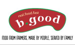 Logo at B.GOOD in Raleigh