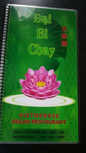 menu at Dai Bi Chay in Mississauga