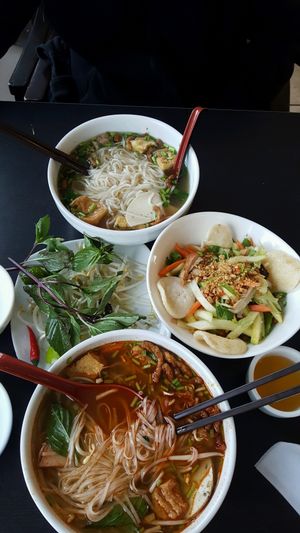 Pho and Tom Yum and Mango salad at Dai Bi Chay in Mississauga