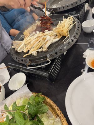 Mushrooms and Mock Beef on the grill - Vegan  at Dai Bi Chay in Mississauga