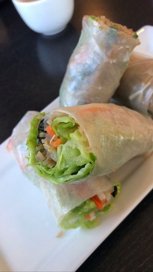 Mock meat fresh salad rolls - menu item no.2 at Dai Bi Chay in Mississauga