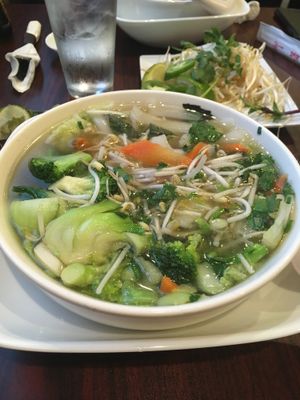 Vegan Pho (without tofu)  at Pho Kim Long in San Antonio