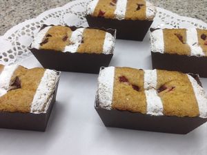 Little strawberry biscuits at Marques Free From in Madrid