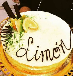 French style Lemon Mousse at Marques Free From in Madrid