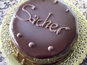 Sacher Cake at Marques Free From in Madrid