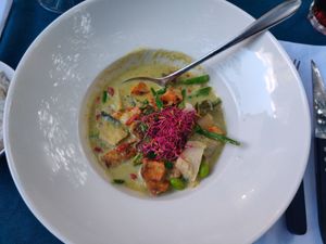 Vegan cury at Bizes in Chamonix-mont-blanc