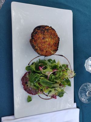 Vegan portobello at Bizes in Chamonix-mont-blanc