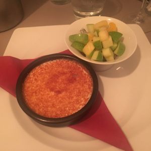 Vegan Creme Brûlée  at Bizes in Chamonix-mont-blanc