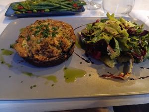 Stuffed mushroom at Bizes in Chamonix-mont-blanc