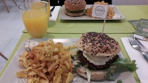 burgers at Vegana Burgers - Cais do Sodre in Lisbon