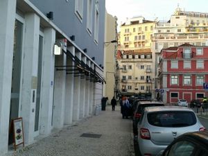 outside at Vegana Burgers - Cais do Sodre in Lisbon