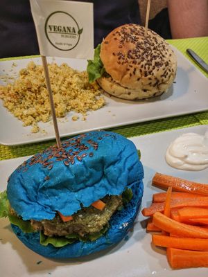 Burgers at Vegana Burgers - Cais do Sodre in Lisbon